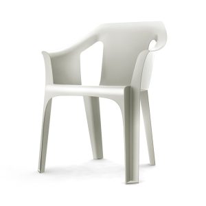 Silla de resina Cool blanca