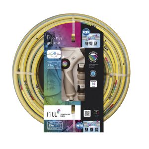 Manguera riego No Torsion FITT Yellow 25 metros con accesorios
