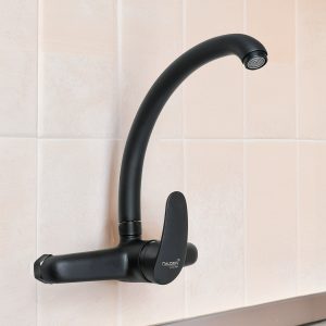 GRIFO MONOCOMANDO 20CM NEGRO PARED ITALOMIX LH3257