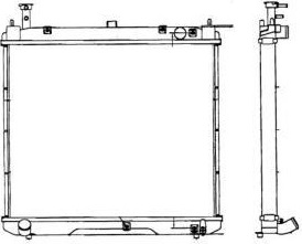 Radiador para Toyota Hiace 4