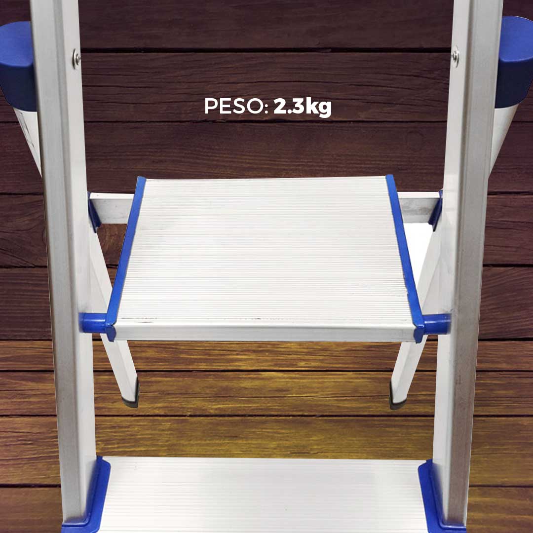 ESCALERA DE ALUMINIO 3 ESCALONES LH-1666 - Imagen 2