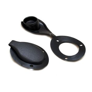 ATTWOOD, TAPA INFERIOR C/DRENAJE PARA PORTA CA&Ntilde;A (NEGRO)