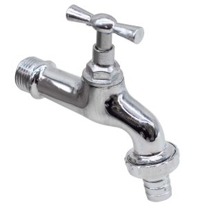 CANILLA 1/2″ SALIDA 3/4″ METALICA CROMADA LH-368