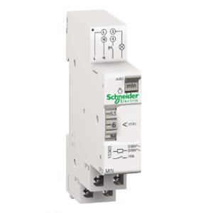 Electromechanical Timer for Stairs Lighting – Acti9 MIN – Adjustable from 1 to 7 Minutes