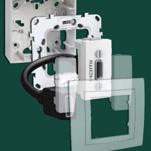 HDMI Data Connector Type A Socket Outlet – Complete Enclosure