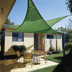 Toldo Vela Sombreador Lista Triangular 5 m, disponible en 3 colores