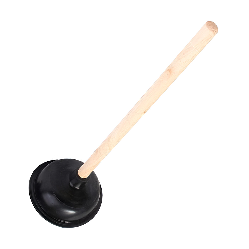 SOPAPA DE GOMA 12 CM CABO DE MADERA LH-748 - Imagen 2