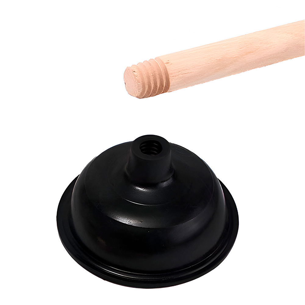 SOPAPA DE GOMA 12 CM CABO DE MADERA LH-748 - Imagen 3