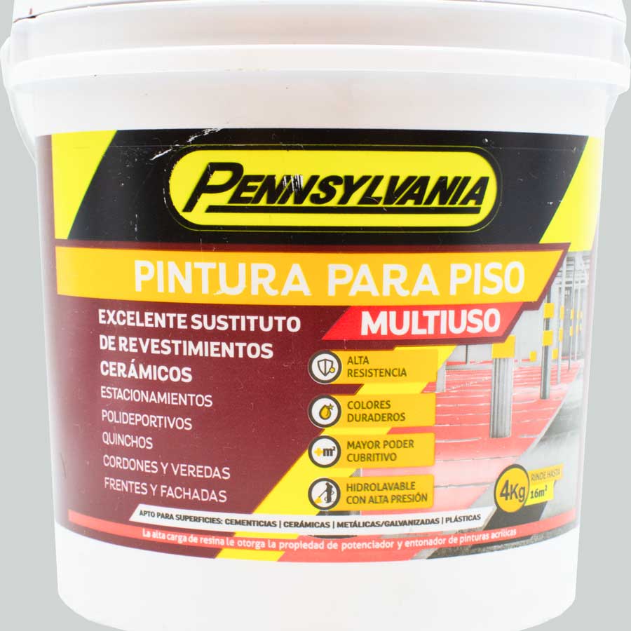 PINTURA PARA PISOS TEJA 4 KILOS PENNSYLVANIA - Imagen 2
