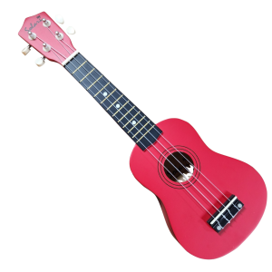 UKULELE SOPRANO CON FUNDA COLOR ROJO (Solar)