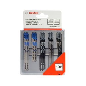 Set Hojas de Calar Surtidas x 10 Unidades (T127D x2, T118A x2, T111Cx2, T119BO X2) BOSCH 2607.010.148-000