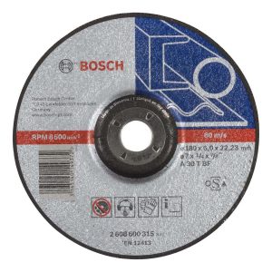 Disco Abrasivo Desbaste Expert for Metal 230X6.0 (Deprimido) BOSCH 2608.600.315-000