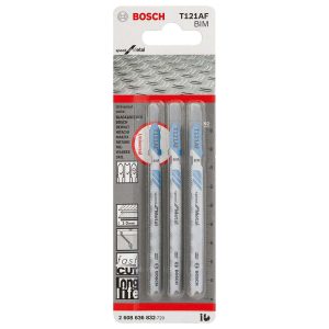 Hoja Caladora X3unid BIM Recto/Fino especial rapido para metal BOSCH 2608.636.832-000