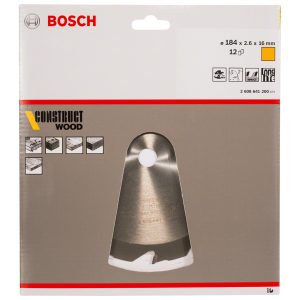 Disco Sierra Circular 7 1/4X 12D Construct Wood BOSCH 2608.641.200-000