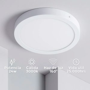PLAFON 24W REDONDO LUZ CALIDA LED LIFE LH-1784