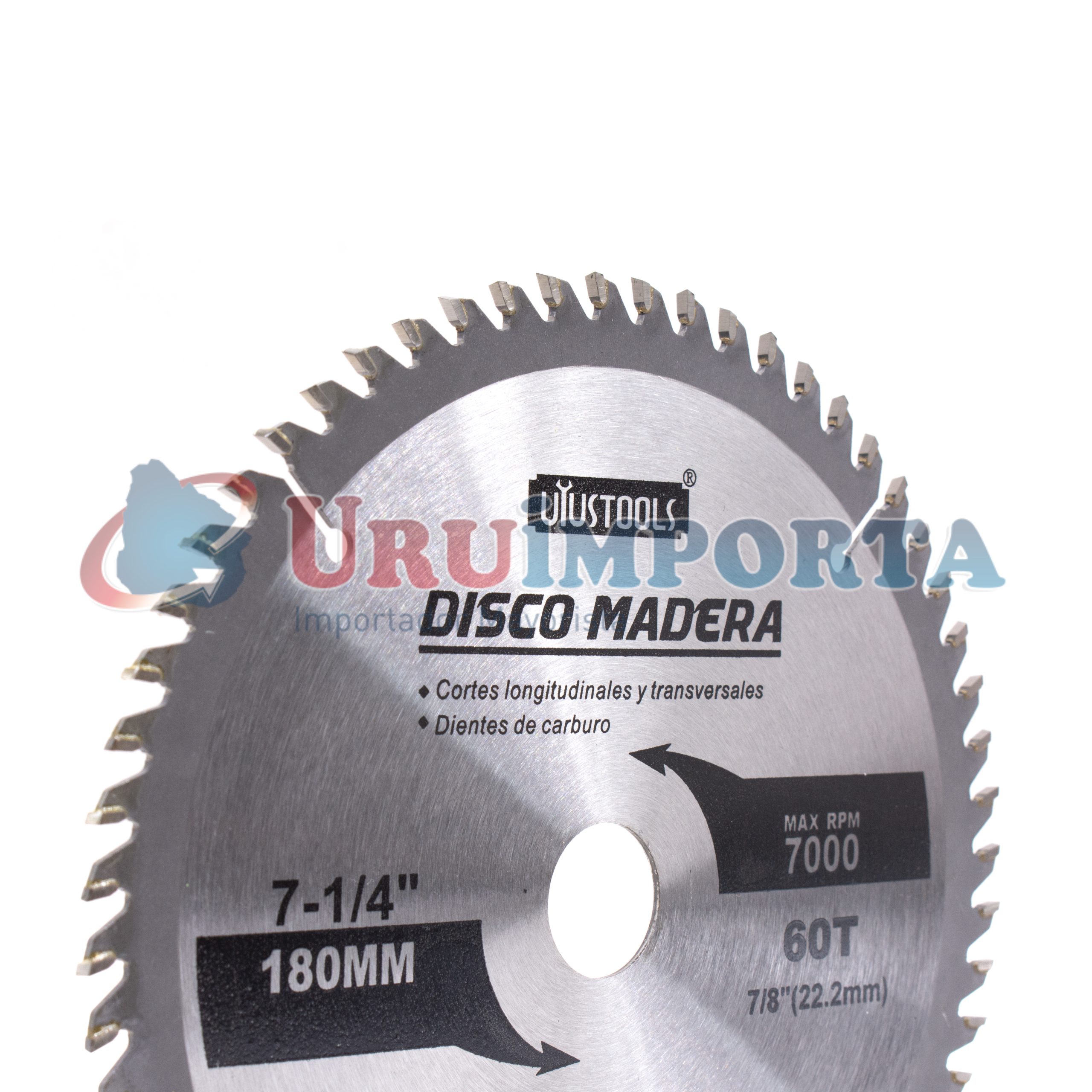 DISCO CORTE MADERA 7 1/4” 60D UYUSTOOLS DMD760 - Imagen 4