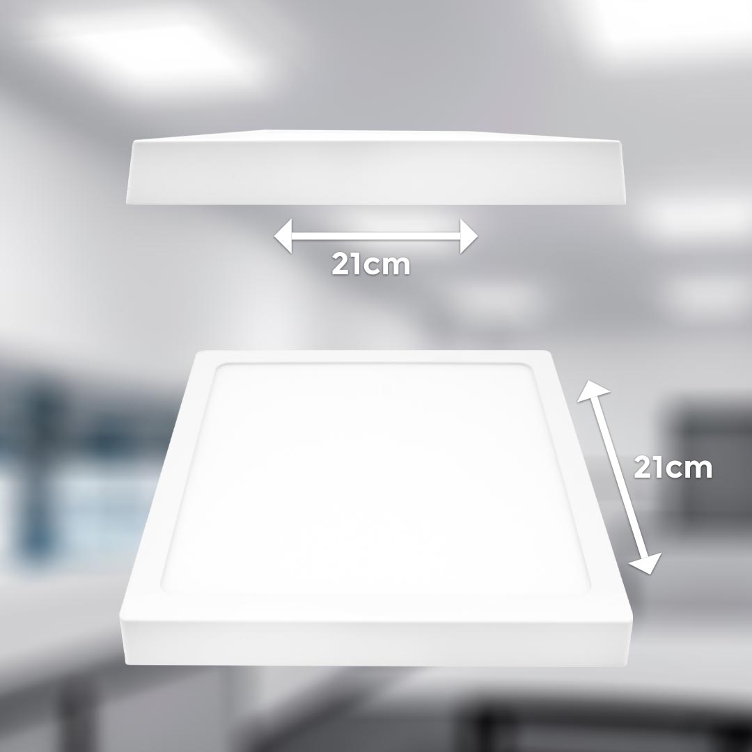 PLAFON 18W CUADRADO LUZ FRIA LED LIFE LH-1773 - Imagen 2
