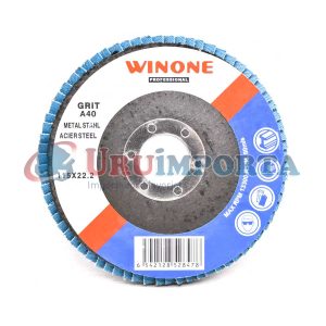 DISCO DE LIJA 7 1/4” METAL GRANO 40 WINONE LH-2140