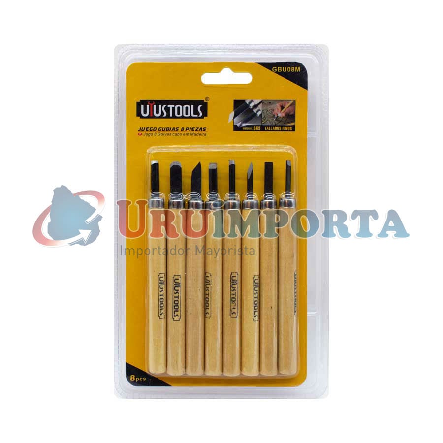 GUBIAS MINI 6 PZ M/MADERA EN BLISTERS RC2289 - Imagen 8