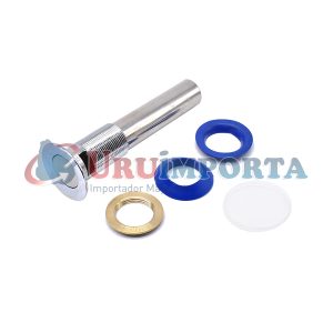 VALVULA METALICA PARA PILETA CON GOMA AZUL LH-788