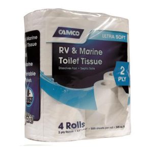 CAMCO, Papel higiénico 100% biodegradable (paquete x 4 unidades)