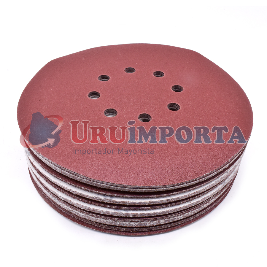 DISCO DE LIJA C/VELCRO 50UN 180MM P60 LH-4147