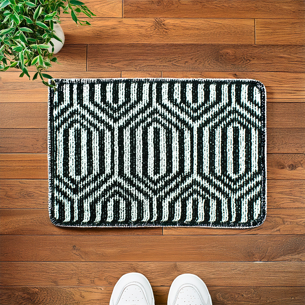 ALFOMBRA RAYADA ANTIDESLIZA P/BANO 38X58CM LH2994