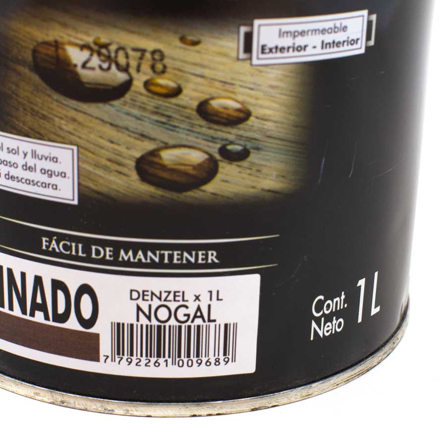 PROTECTOR 1L NOGAL PARA MADERA SATINADO DENZEL - Imagen 5