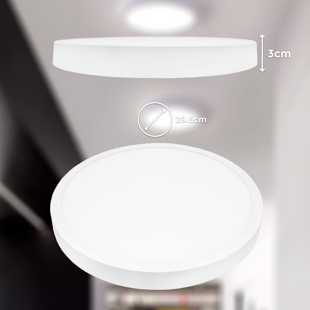 PLAFON 24W REDONDO LUZ FRIA LED LIFE LH-1783 - Imagen 2