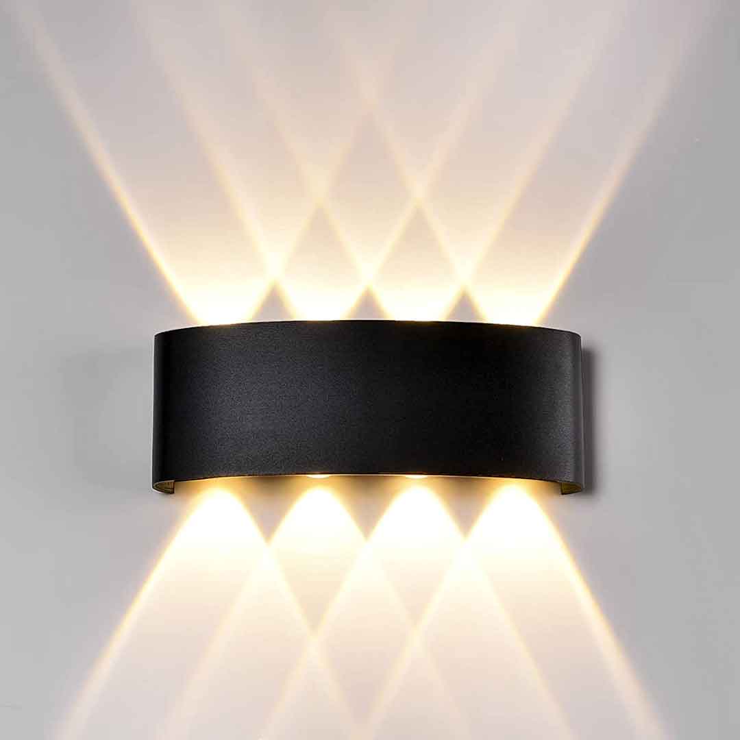 LUMINARIA BIDIRECCIONAL NEGRA 4 LUCES LH-3866