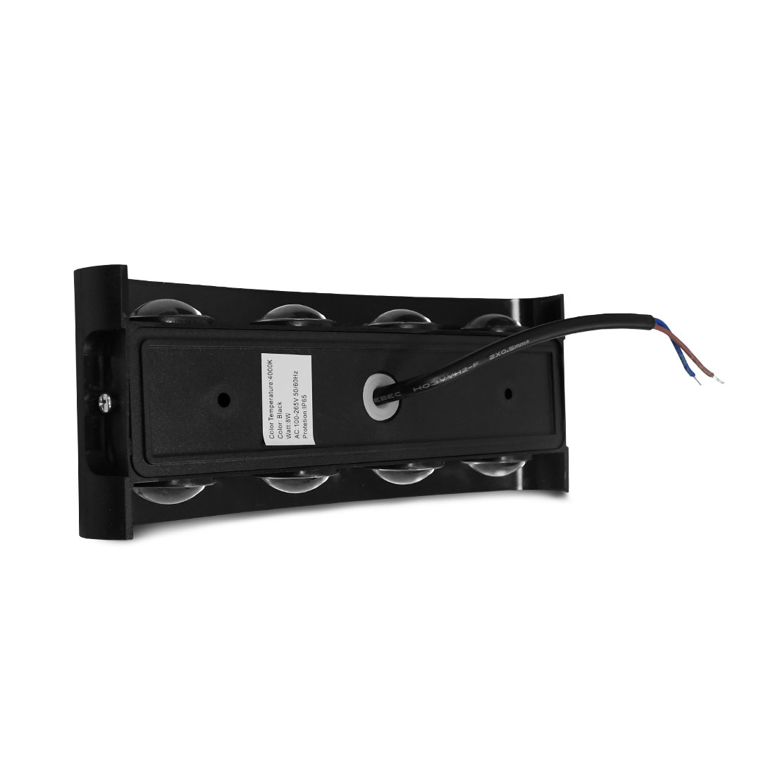 LUMINARIA BIDIRECCIONAL NEGRA 4 LUCES LH-3866 - Imagen 8