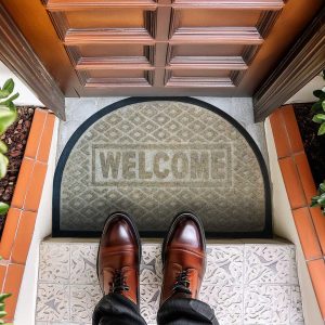 ALFOMBRA CIRCULAR MOQUETTE WELCOME LH-3544