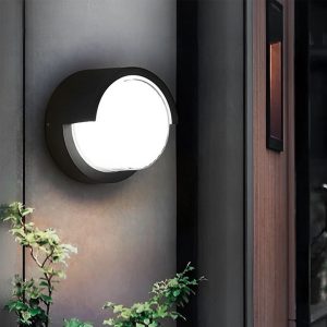 APLIQUE LED REDONDO NEGRO C/PESTANA 5W LH-3477