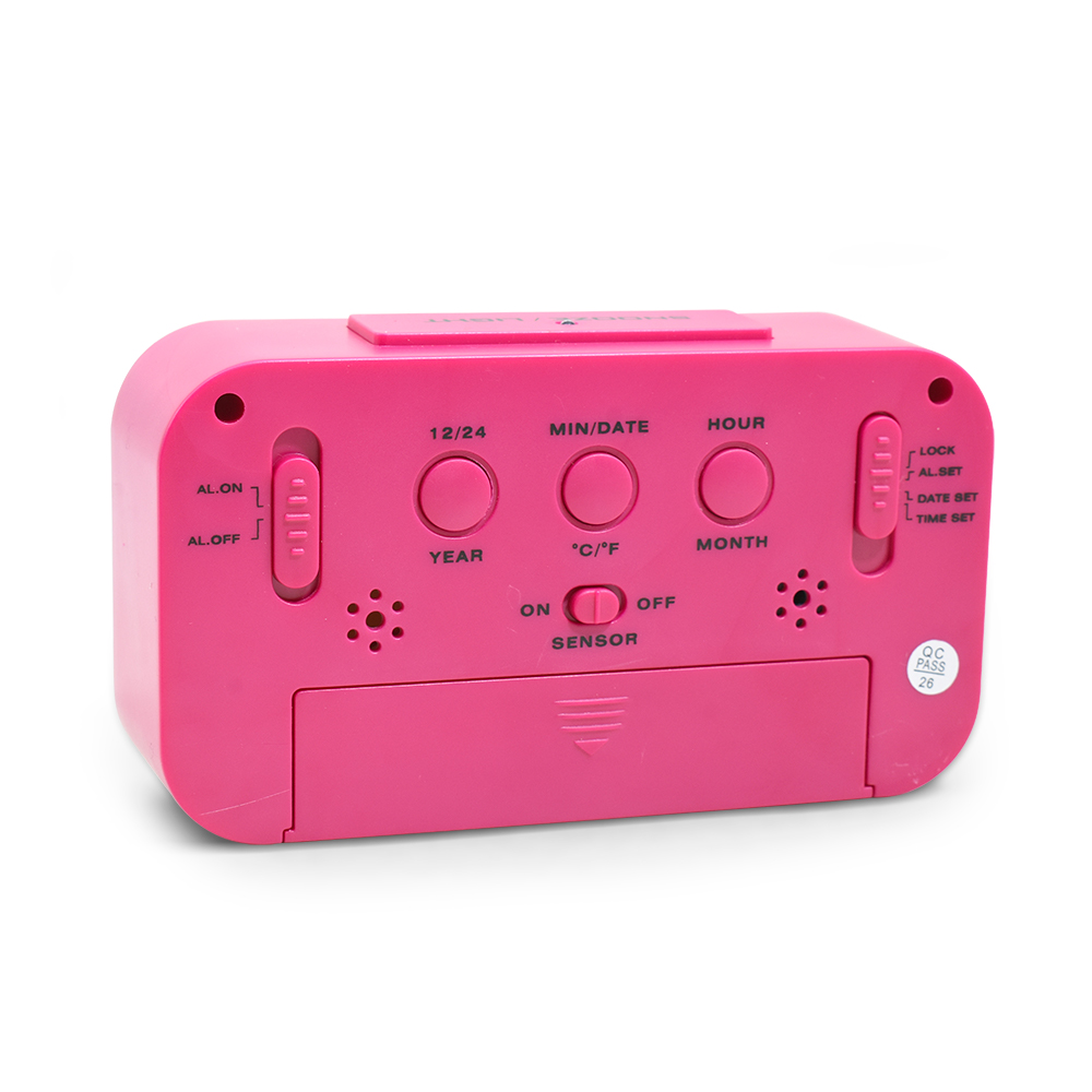 RELOJ DESPERTADOR RECTANGULAR LUMINOSO KK-9830 - Imagen 7