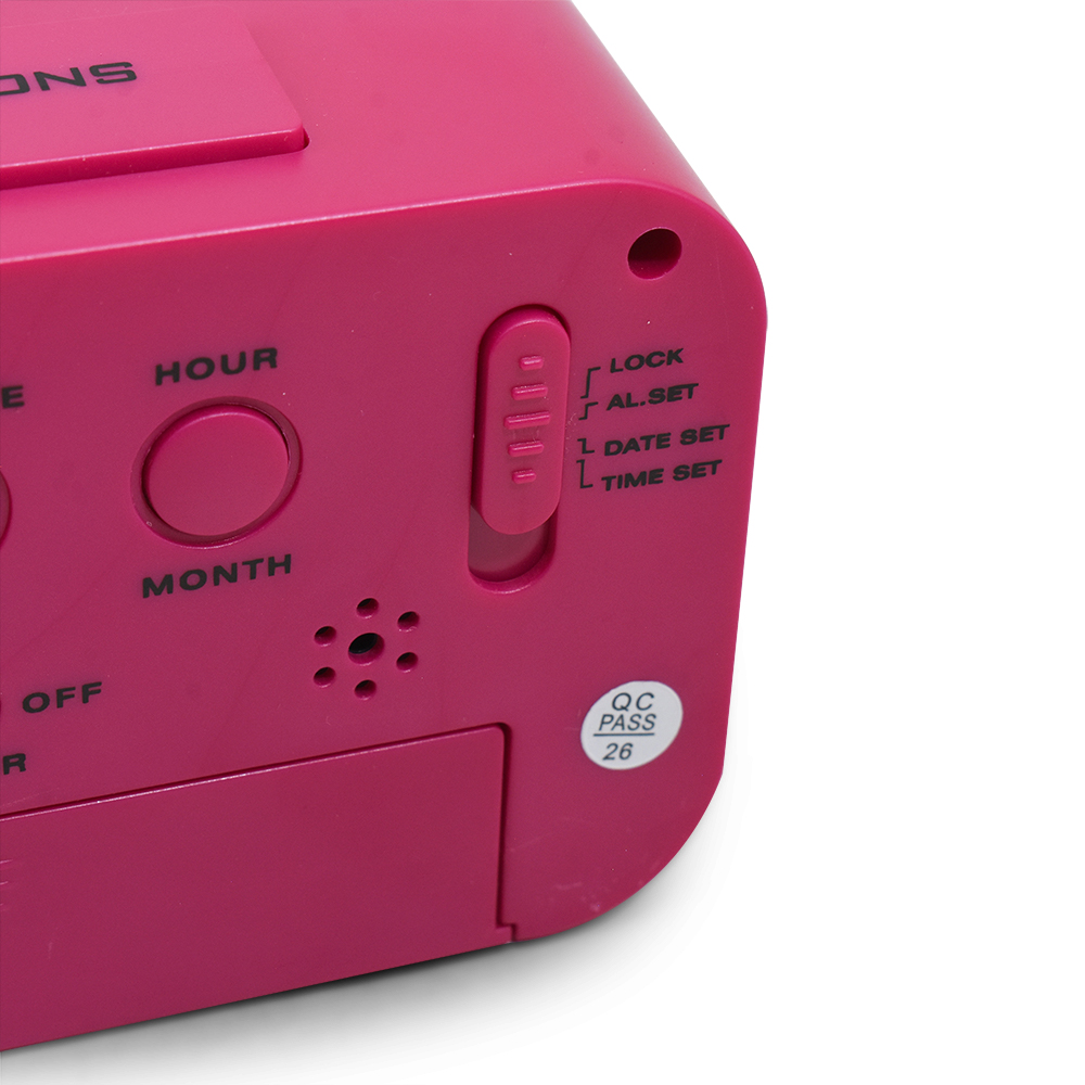 RELOJ DESPERTADOR RECTANGULAR LUMINOSO KK-9830 - Imagen 8