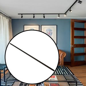 RIEL 3 METROS NEGRO PARA LUMINARIA LED LH-3489