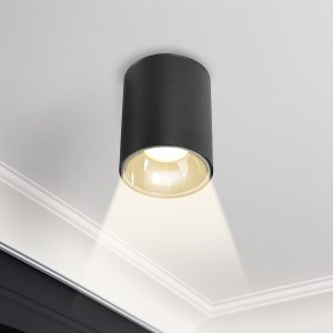 LUMINARIA 15W NEGRA CILINDRICA 9.5X12CM LH-3493