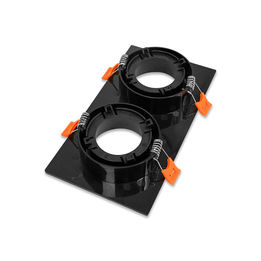 SOPORTE NEGRO PARA 2 DICROICA LH-3508 - Imagen 4