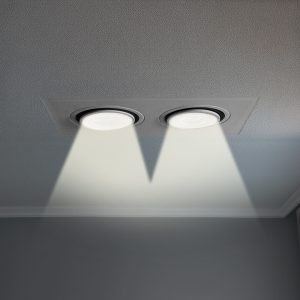 SOPORTE BLANCO PARA 2 DICROICA LH-3509