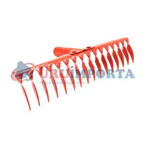 RASTRILLO 16 DIENTES 41CM METALICO ROJO LH-1562
