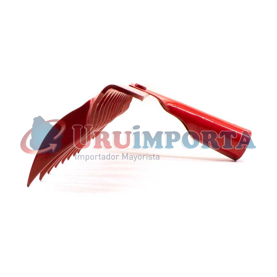 RASTRILLO 16 DIENTES 41CM METALICO ROJO LH-1562 - Imagen 4