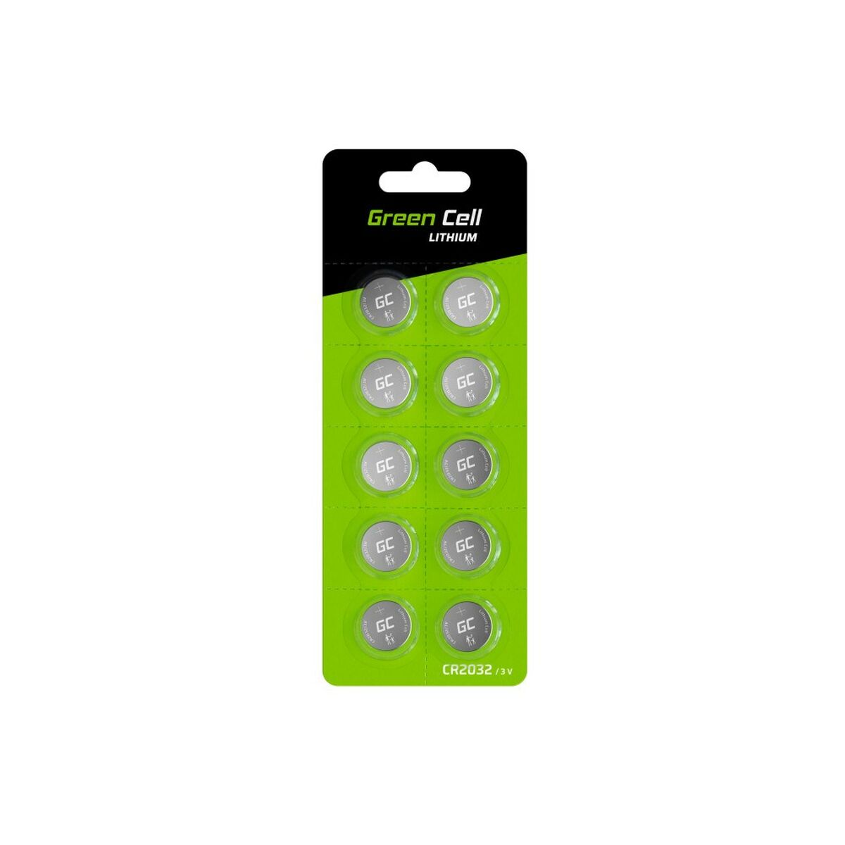 Pila de Litio Green Cell XCR01 220 mAh 3 V (10 Unidades)