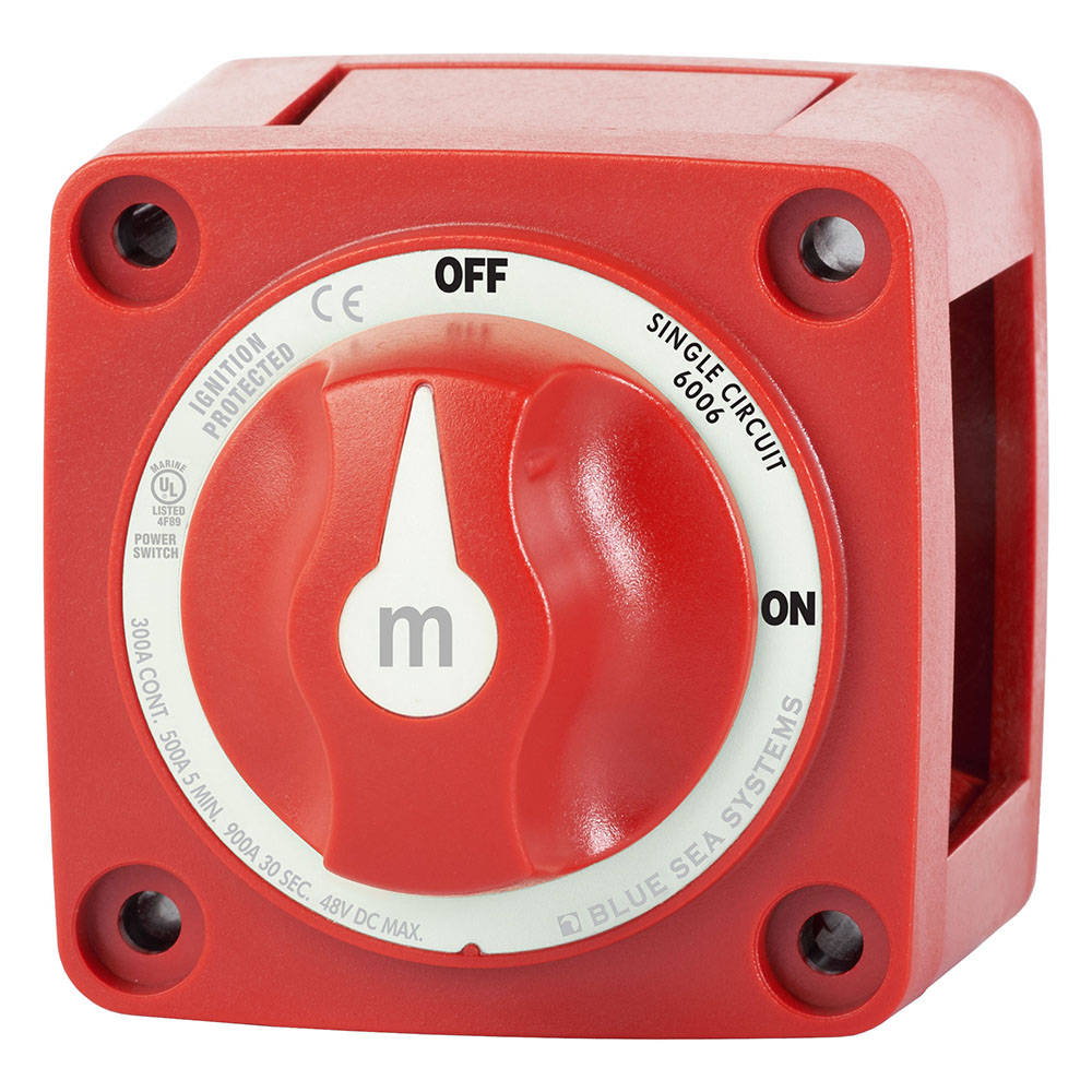 BLUE SEA, MINI SWITCH DE BATERIA (OFF/ON) (1 BAT. 2 POSICIONES) 900 AMP