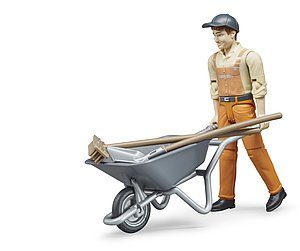 TRABAJADOR MUNICIPAL BWORLD + ACCESORIOS BRUDER 62130