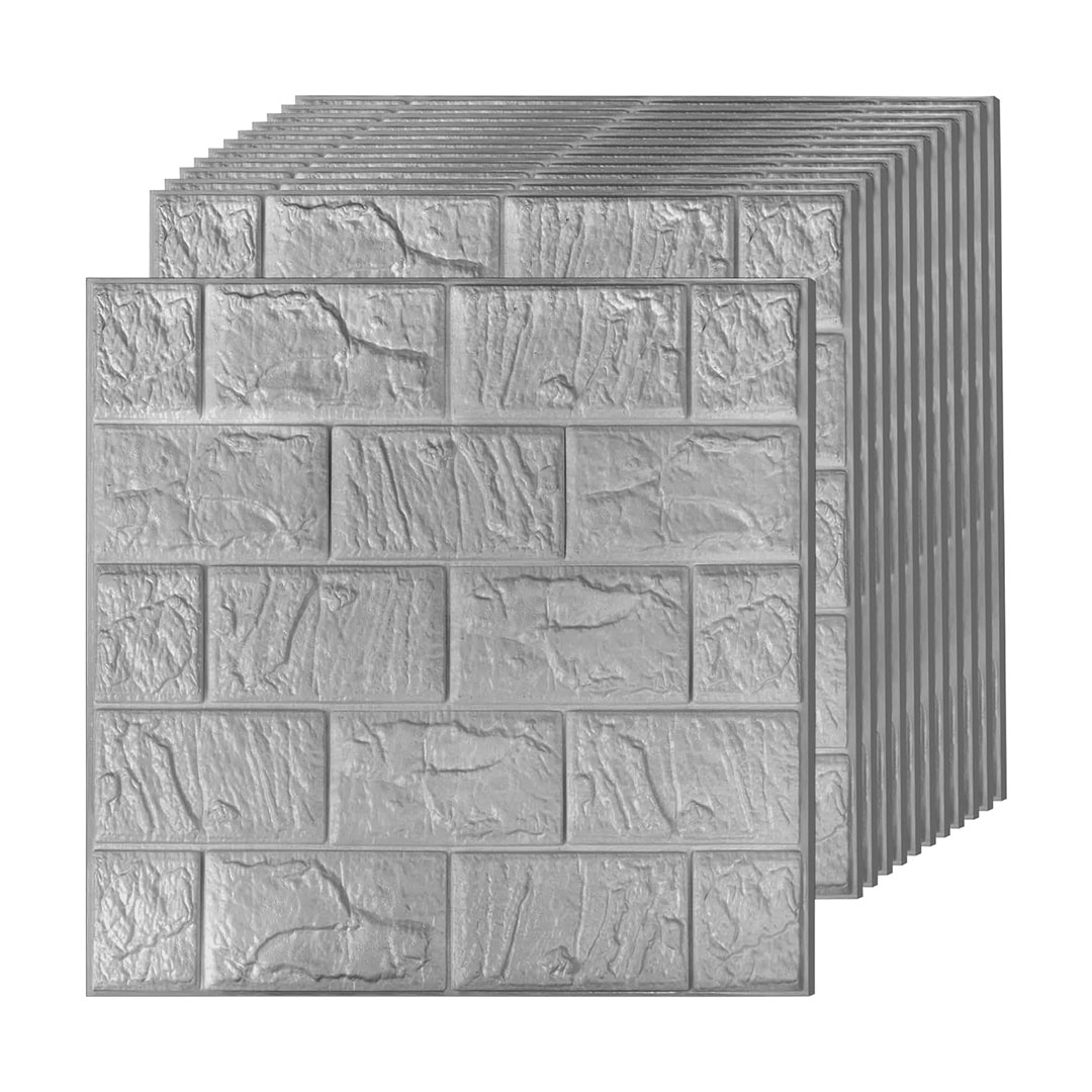 REVESTIMIENTO ADHESIVO PLATEADO 76X70CM LH-4313 - Imagen 2