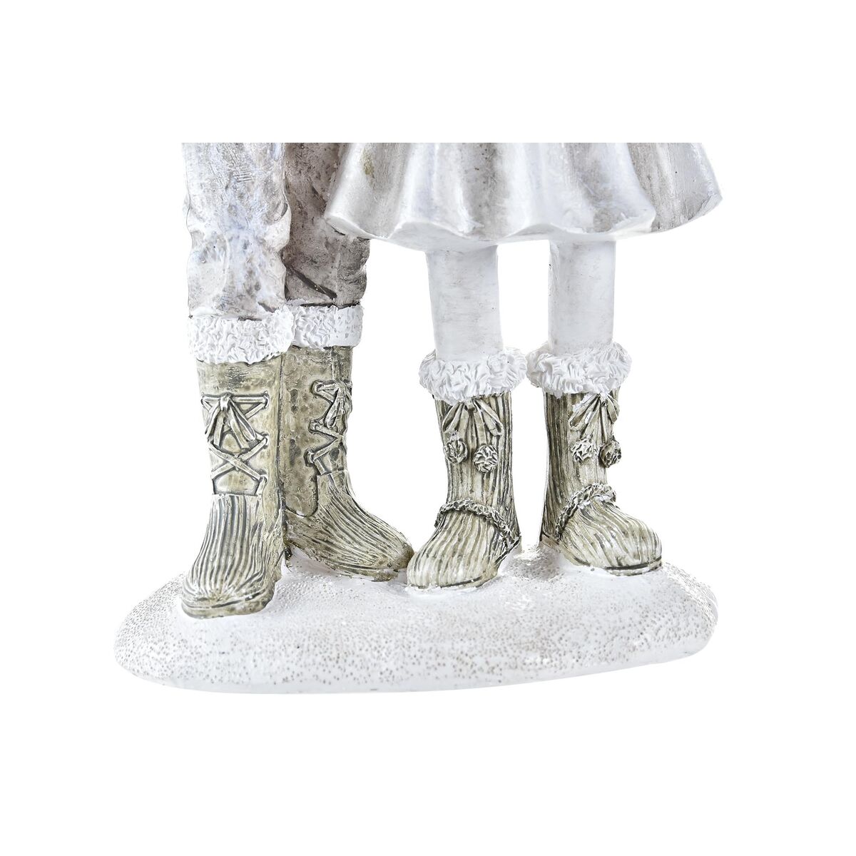 Adorno Navideño DKD Home Decor Resina Pareja (10,5 x 7 x 20,5 cm) (2 Unidades) - Imagen 2