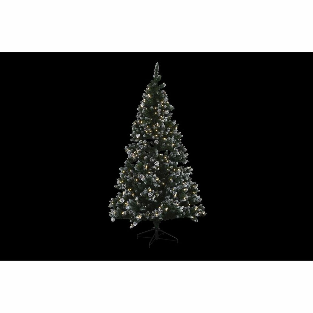 Árbol de Navidad DKD Home Decor Luz LED Verde Metal Polietileno 130 x 130 x 218 cm - Imagen 2