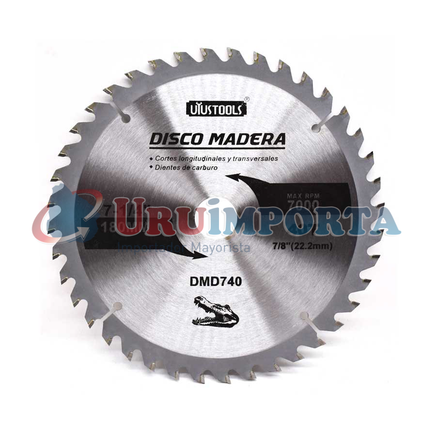 DISCO CORTE MADERA 7 1/4″ 40D UYUSTOOLS DMD740