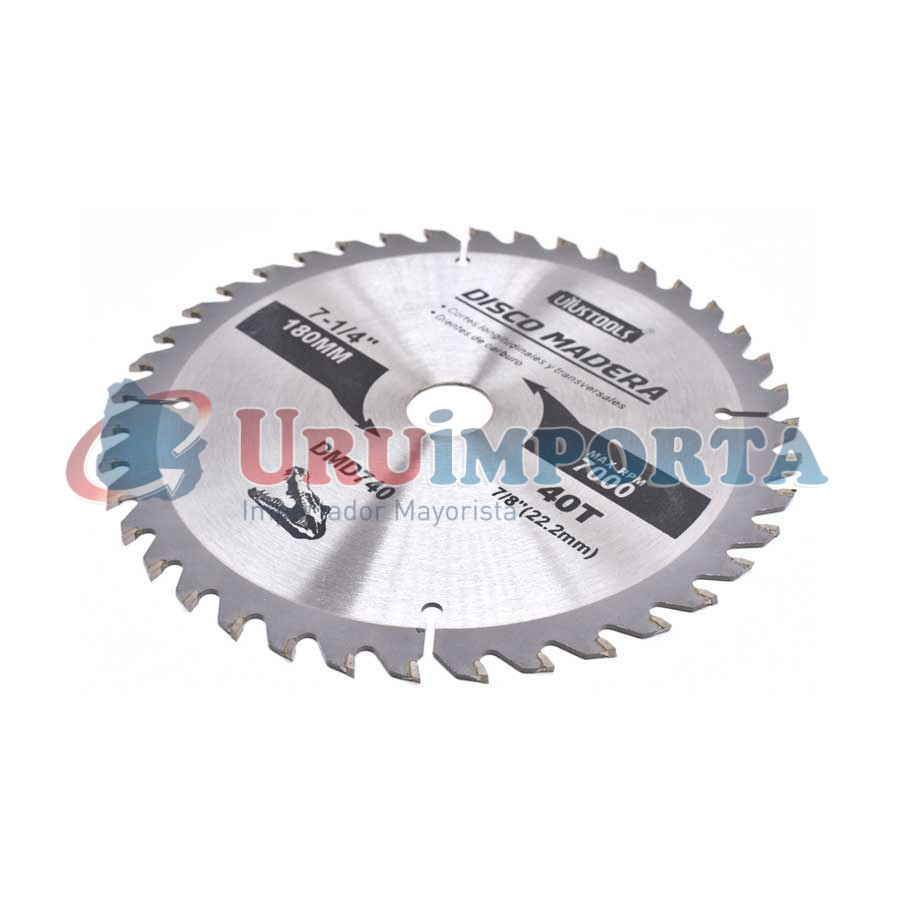 DISCO CORTE MADERA 7 1/4″ 40D UYUSTOOLS DMD740 - Imagen 2