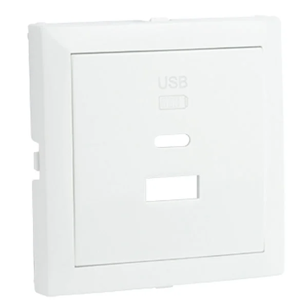 TAPA DOBLE CONMUTADOR USB TIPO C LOGUS 90 HIELO 90675 TGE EFAPEL